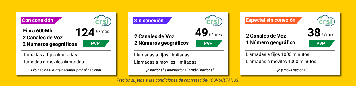 Tarifas CRSL Cloud