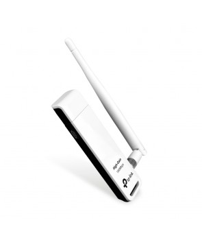 TP-Link TL-WN722N Adaptador USB Inalámbrico N a 150Mbps Alta Ganancia, 1 antena desmontable