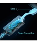 TP-Link UE300 Adaptador USB 3.0 a Ethernet Gigabit, 1 conector con puerto USB 3.0 y un puerto Ethernet RJ45