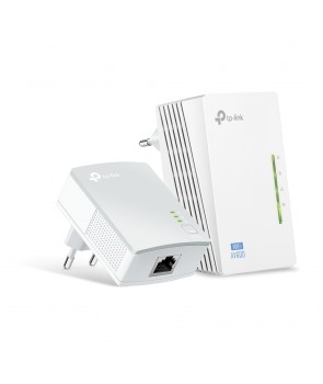 TP-Link TL-WPA4220 KIT - Kit de inicio de extensor Powerline Wi-Fi AV600 de 300 Mbps 2