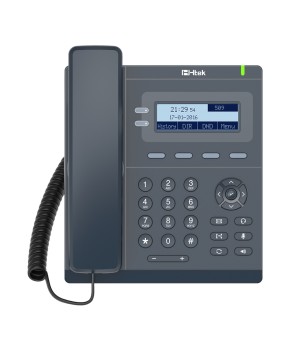 HTEK UC902SP - Teléfono IP Poe, 2 cuentas SIP
