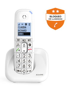 Alcatel ATL1423259 - Teléfono inalámbrico XL785 blanco con bloqueo de llamadas