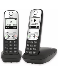 Gigaset L36852-H2810-D201 - Teléfonos inalámbricos DECT A690 DUO IBERIA negro