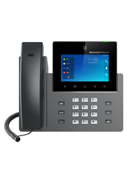 Grandstream GXV3450 - Videoteléfono WiFi con 16 cuentas SIP. 2xGb, PoE, Android, pantalla 5" táctil color, Bluetooth