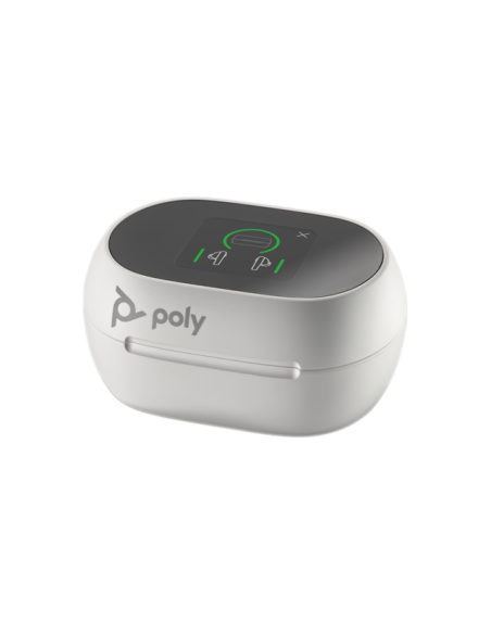 HP 7Y8G7AA (Poly 216755-01) - VOYAGER FREE 60+ UC con cargador Touch Screen, compatible Teams, USB-A Blanco