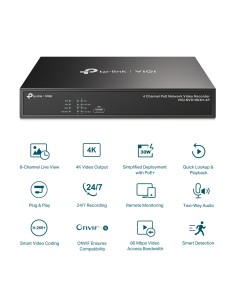 TP-Link VIGI NVR1004H-4P -... 2