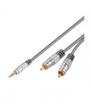 Digitus 52561 Cable Audio HQ 1xJack 3.5 Macho 2xRCA macho 2,5 m