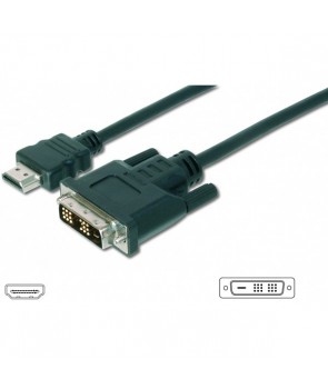 Digitus AK-330300-050-S Cable HDMI-A Macho - DVI-D 18+1 (Single Link) 5 mt