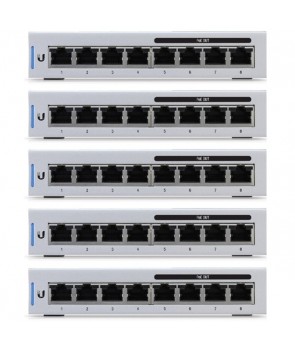 UniFi Switch, 8-Port, 60W, 5-Pack