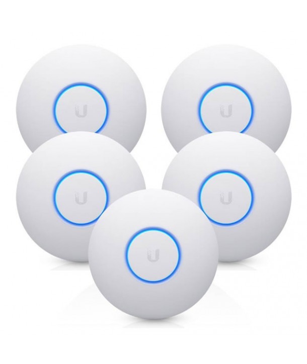 Ubiquiti UAP-NANOHD-5 4x4 MU-MIMO Wave 2 802.11ac Enterprise Wi-Fi Access Point, 5-Pack  (POE not included)