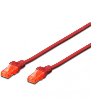 Digitus DK-1617-010/R Latiguillo Cat-6 DE 1 Mt.LSZHcolor ROJO (Cobre)