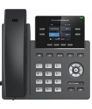 Grandstream GRP2612 Terminal IP, pantalla LCD color, 2 cuentas SIP, sin POE, HD audio y puertos 10/100