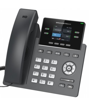 Grandstream GRP2612 Terminal IP, pantalla LCD color, 2 cuentas SIP, sin POE, HD audio y puertos 10/100 2