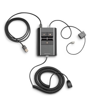 Plantronics 212174-01 - MDA524 QD USB-C Conmutador/mezclador con cable para auriculares Quick Disconnect (QD)
