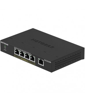 Netgear GS305PP-100PES Switch no gest. 5-Port Gigabit, en 4 puertos PoE+