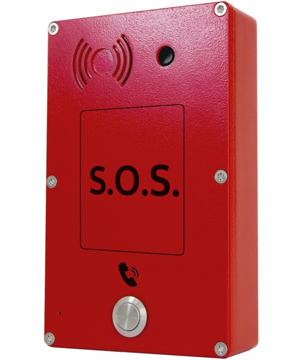 Intercom. Analógico Superficie 1 botón Rojo Cámara