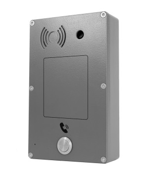 Intercom. IP-SIP Superficie 1 botón Gris  Cámara  2