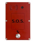 Intercom. IP-SIP Sup. 1 botón Rojo 2xEther. Cámara
