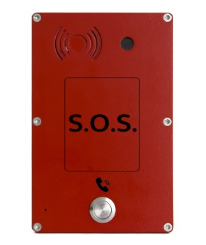Ciser System C006-R-E - Intercomunicador Panphone Analógico Serie C de Superficie 1 botón Rojo 2