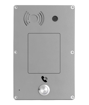 Ciser System C008 - Intercomunicador Panphone Analógico Serie C de Superficie 1 botón Gris con Cámara Color 2