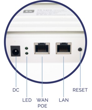 EKASELANS 331001 - TR 2200 - Punto de acceso 2,4 / 5GHz. 2200Mbps 2